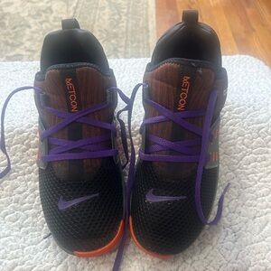 Clemson Tigers Nike Metcon Black and Orange Athletic Shoes